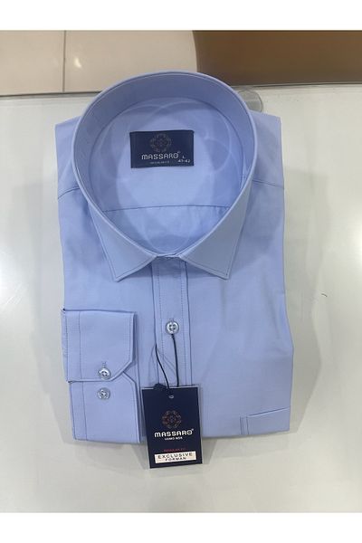 MASSARO Βαμβακερό πουκάμισο King Size