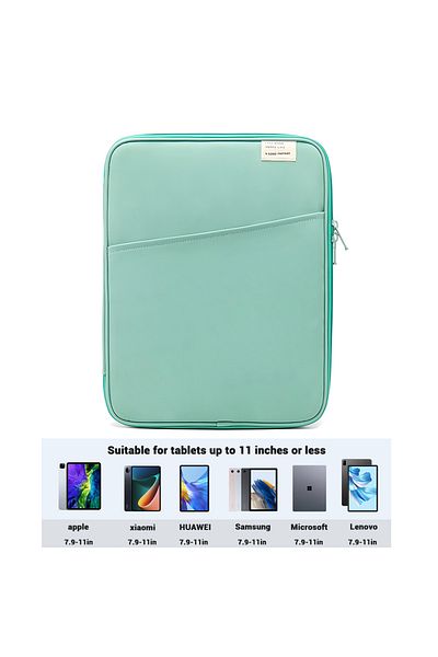 Choice حقيبة يد خضراء للكمبيوتر اللوحي مقاس 11 بوصة من 9 إلى 11 بوصة لجهاز iPad Air 4 5 Pro 11 Mini 5 6 حافظة لجهاز iPad لـ XiaoMi 5 Sams