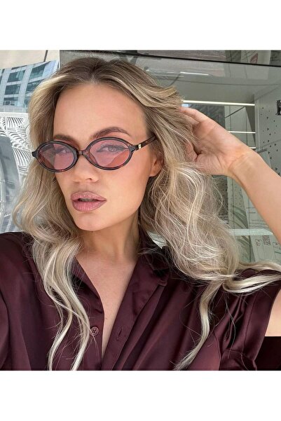 Bubbleatelier Pembe cam polarize güneş gözlüğü