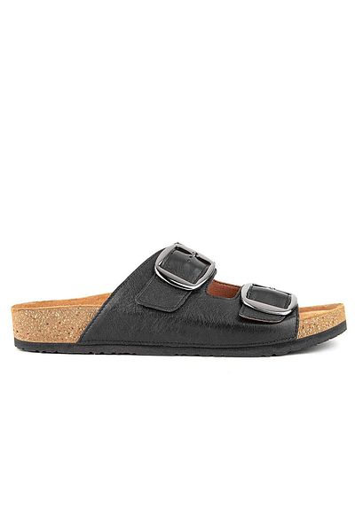 Hush Puppies Chioma 625210   Genuine Leather Women's Slippers Black