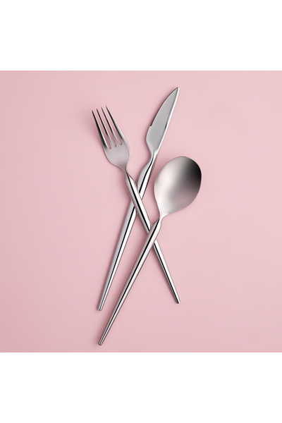 Karaca Stark 316 Stahl 84-teilig 12 Personen Premium Gabel Löffel Messer Set verpackt