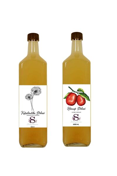 Süheylaana Doğal Karahindiba Sirkesi 1000 Ml - Doğal Hünnap Sirkesi 1000 Ml