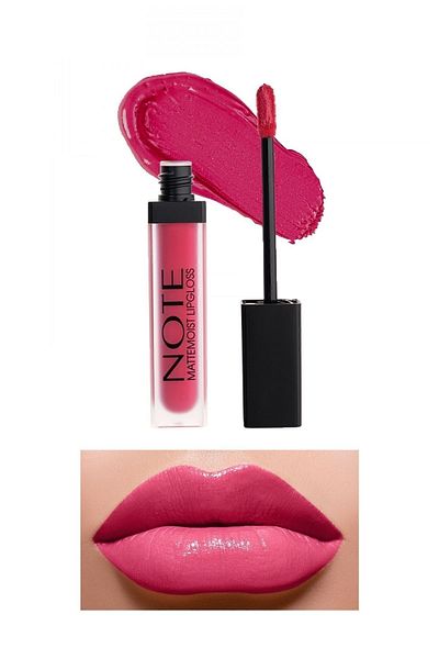 NOTE Mattemoist Lipgloss Semi-Matte Liquid Lipstick 406 Sweet Heart - Pink