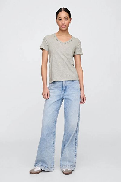 GAP V-Ss Fav V Solid Women's T-Shirt