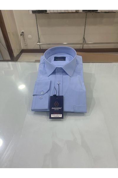MASSARO Βαμβακερό πουκάμισο King Size