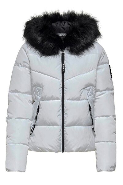 ONLY Γυναικείο Λευκό Παλτό 15205638