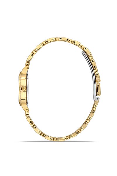 FERRO Yellow Steel Band Women's Wrist Watch Fl21563Awt-B6