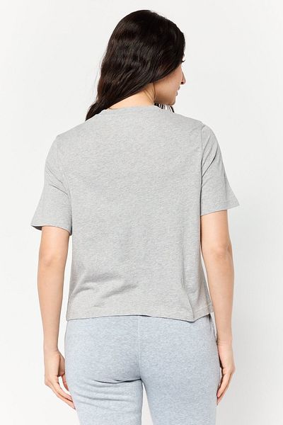 Reebok Women Sportswear Fit Short Sleeve Outdoor Crop T-shirt, Grey