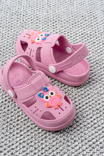 pelivia natural living Pink Girls Sandals Animal Figured Daily Non-Slip Sole Children's Slippers