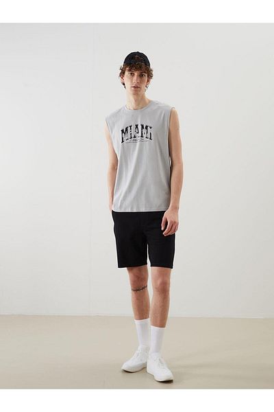 LC Waikiki Crew Neck Printed Men's Sleeveless T-Shirt