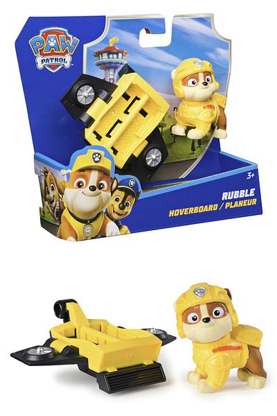 TOYFEST باو باترول: لعبة طائرة هوفر بورد مع شخصيات عمل الجراء والجناح القابل للطي - 5 سم