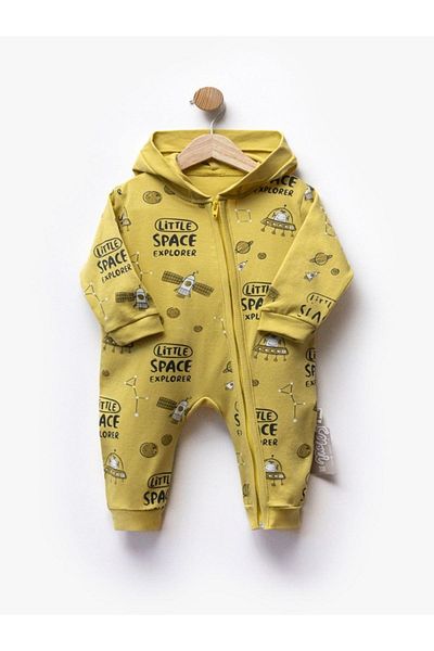 Flexi Hooded Zippered Kipirik Baby Jumpsuit