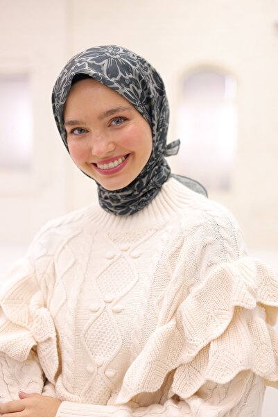 Silk Home Thin Cotton Scarf Edges Hand Stitched Daisy Garden Pattern