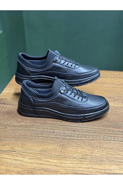 nuaA Pantofi casual pentru bărbați, fără șireturi, din piele naturală, cu toc, pantofi ușori complet ortopedici