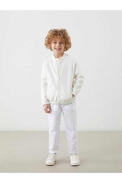 LC Waikiki Φούτερ LCW Kids Blue Basic Boy με φερμουάρ