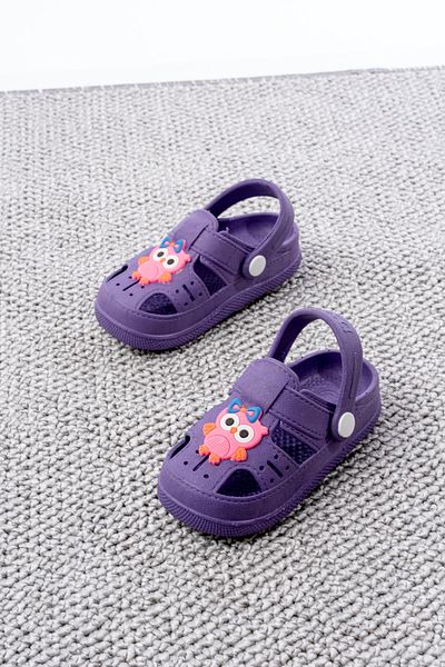 pelivia natural living Purple Unisex Children's Sandals Animal Figured Daily Non-Slip Sole Children's Slippers