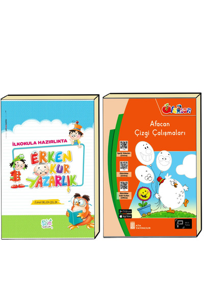 Ata Yayıncılık 1.sınıfa Hazırlık Seti (erken Okur Yazarlık+ Yaz Çiz Sil + Kes...