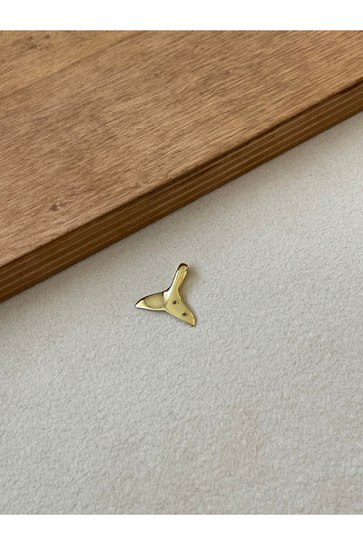 Rupen Kraft 925 Ayar Gümüş Balina Kuyruğu Gümüş Kolye Ucu Tasarım Kolye Ucu G...