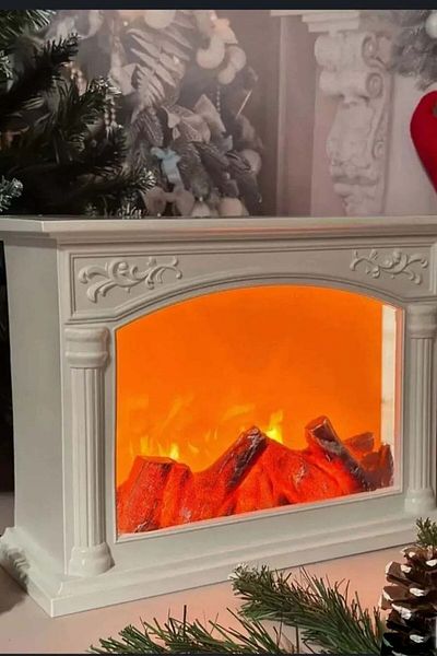 Generic ديكور مصباح LED مضيئة على شكل مدفأة 56×40 سم