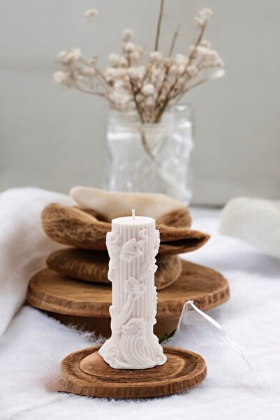 LUMİNA Sanatsal Form Dekoratif Mum - Zarif ve Modern Estetik - 12 CM