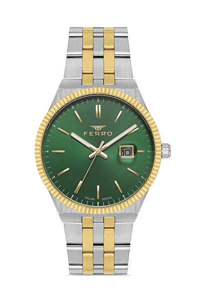 FERRO Sarı/Gümüş Çelik Kordon Erkek Kol Saati F11569AWT-D6