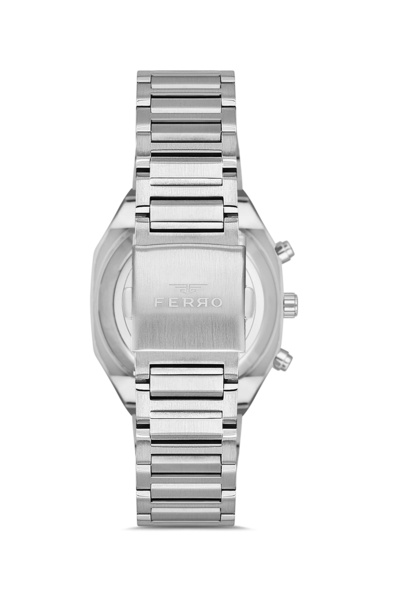 FERRO Silver Steel Band Men's Wrist Watch Fm11522Awt-A2