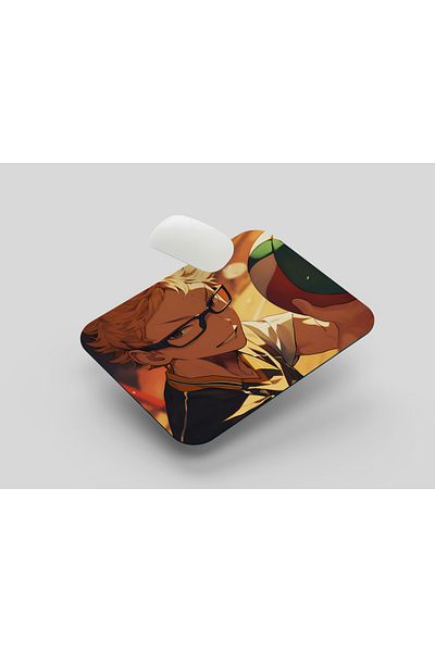 Akumastik لوحة ماوس Haikyuu Kei Tsukishima مقاس 22 × 18 - لوحة ماوس أنمي