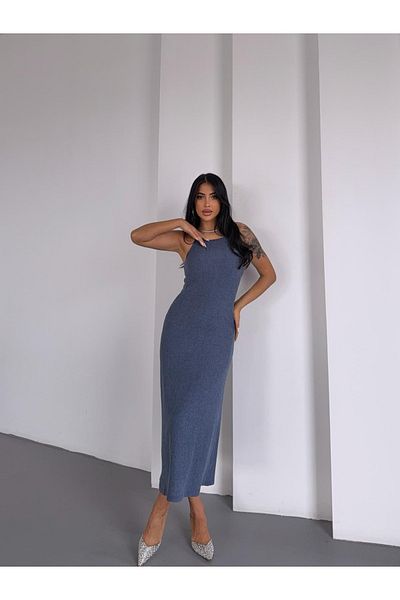 Ekim Store Rochie Maxi Wrap cu bretele