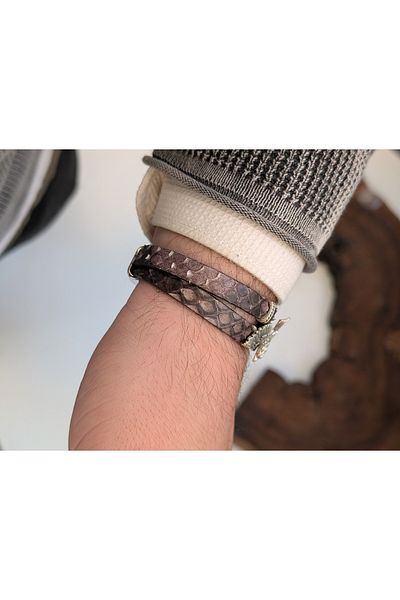 cheetah quality Kartal Custom Made Snakeskin Men's Bracelet