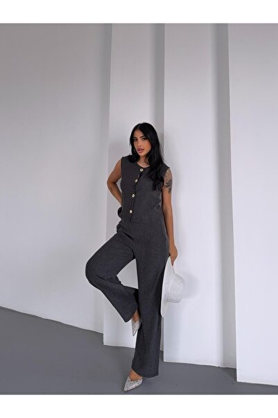 Ekim Store Buttoned Uludağ Vest Trousers Double Set