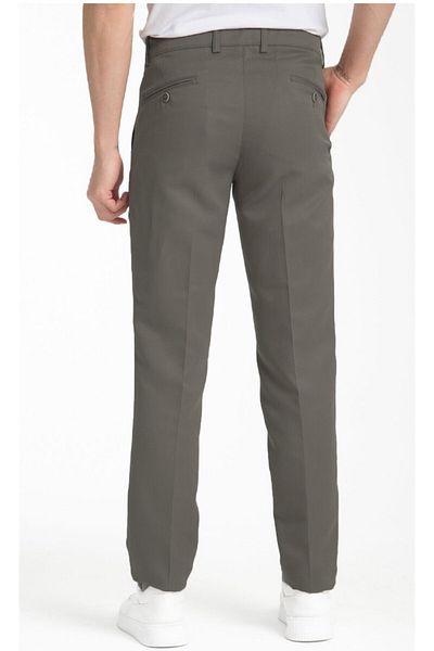 Rewoly Men's Classic Cut Water Green Linen Pants