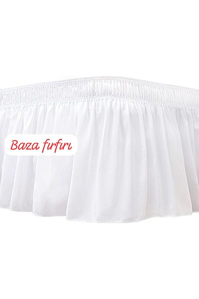 Makrome Pedestal Ruffle Pedestal Skirt Complete Elastic > Single / Double Elastic Adjustable Pedestal Ruffle