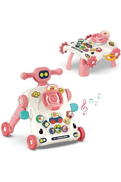 Generic 3-in-1 Baby Walker and Push Toy by NotagCat, Activity Center, Musical Play Table and Car Steering Wh