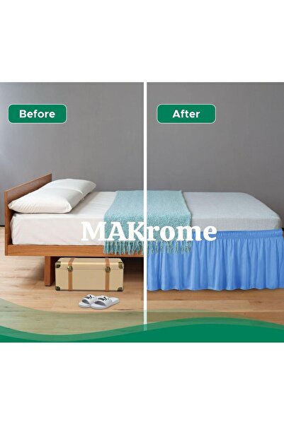 Makrome Pedestal Ruffle Pedestal Skirt Complete Elastic > Single / Double Elastic Adjustable Pedestal Ruffle