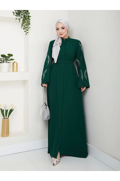 EFSUN MODA ΠΕΤΡΙΔΑ ABAYA TESETTÜR ΡΟΥΧΑ ΓΥΝΑΙΚΕΙΑ ΦΟΡΕΜΑ ΦΕΡΑΣ ZUMAIT