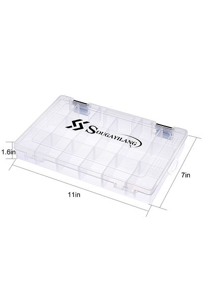 Sougayilang 1pcs-3600 Sougayilang Fishing Tool Box 1/2/4pcs 3600 3700 Plastic Bait Storage Box Portable Fishing