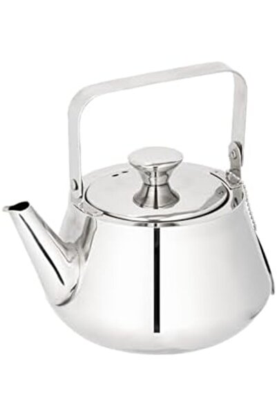 ALSAIF 1.7L Saif Teapot, durable and elegant, ideal for serving tea and other teas. Silver color.
