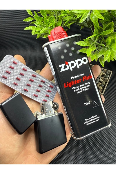 ABAD.HANDMADE Zippo benzin+ ÇakmakTaşı 3’Lü SET Çakmak