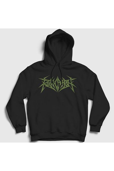 Presmono Φούτερ με κουκούλα Unisex Μαύρο λογότυπο Metal Revocation 539078 ττ