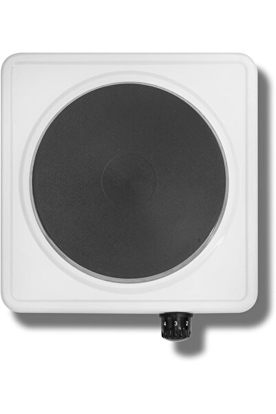 ALSAIF Electric Stove Single Burner Stainless Steel 1500w With Heat Control Button By ALSAIF. White