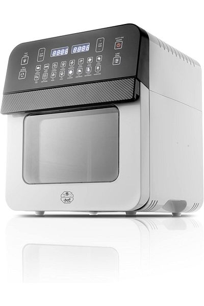 ALSAIF Electric Air Fryer (VAST FIBRE) 16 Functions, (ROTATING BASKET, GRILL, HANDLE, COOKING TRAY) 1500w