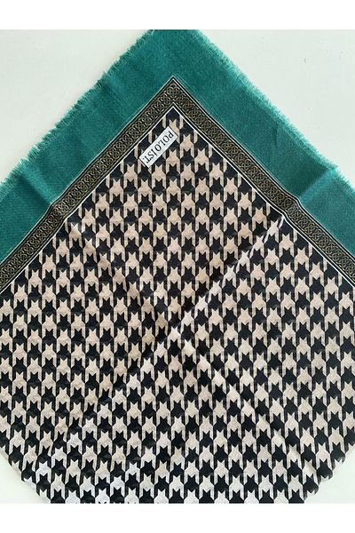 poloist Houndstooth Pattern Thin Cheesecloth Writing