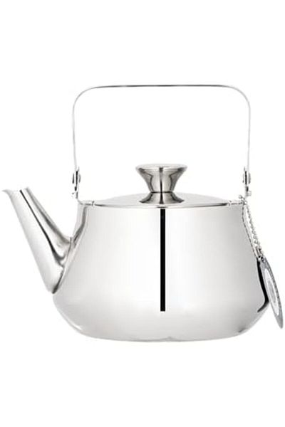ALSAIF 1.7L Saif Teapot, durable and elegant, ideal for serving tea and other teas. Silver color.