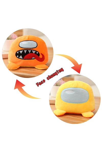 Choice 14cm--c 14cm Among Our Middle Plush Reversible Flip Us Plush Toy Kawaii Game Plush Middle Anime Plus