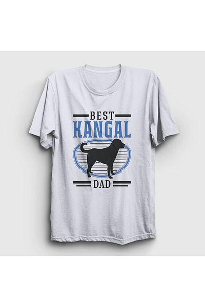 Presmono Μπλουζάκι δώρου Unisex White Kangal Dad Dog 538763 ττ