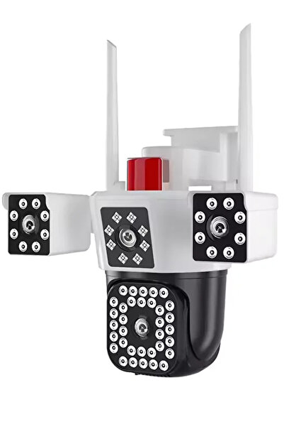 PASACO 6mp 4k Ultra Hd Gece Görüşlü Çift Lensli Hareket Takipli Alarmlı Wifi ...