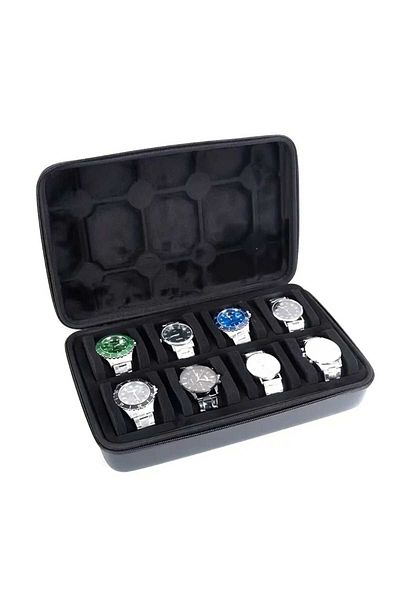 zyc Luxury Durable 8 Digit Portable Watch Box - Case