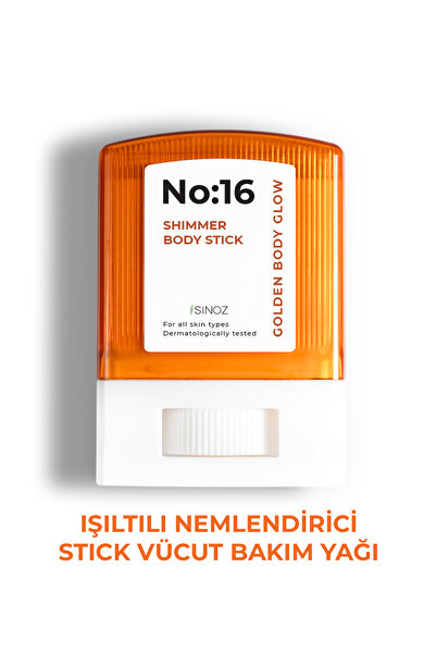 SİNOZ No:16 Işıltılı Nemlendirici Stick Vücut Bakım Yağı 18 gr.