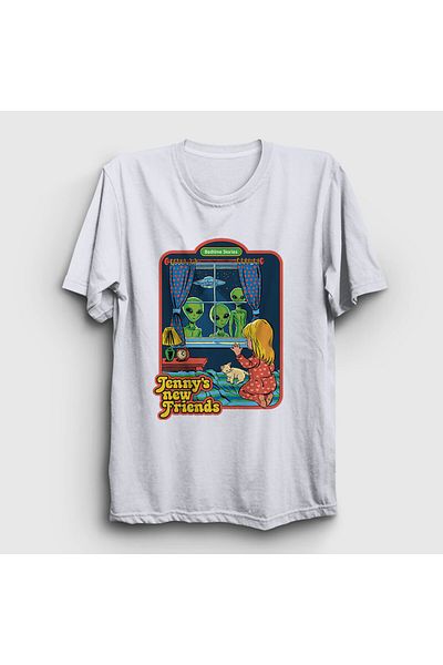 Presmono Μπλουζάκι Unisex White Jenny's New Friends 538558 ττ