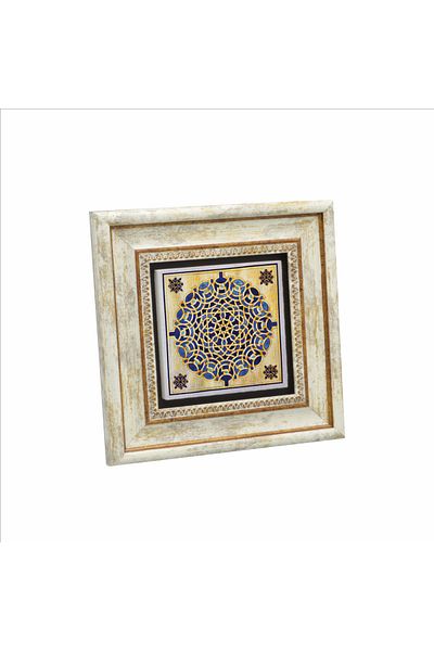 Sadrazam Pattern Printed Natural Stone Painting (20 X 20 Kd-22)
